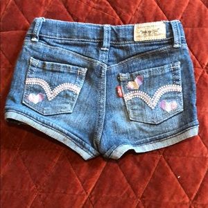 Levi jean shorts for girls 4T